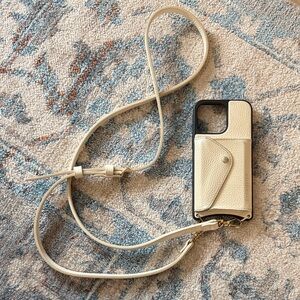 Bandolier Cream iPhone 13 Case ( no strap)